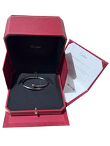 Cartier Juste Un Clou Bracelet Classic Model White Gold Size 16