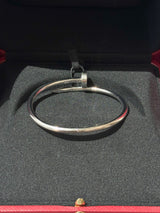 Cartier Juste Un Clou Bracelet Classic Model White Gold Size 16