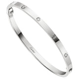 Cartier Love Bracelet 6 Diamonds Small Model In 18K White Gold
