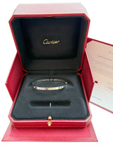 Cartier Love Bracelet 6 Diamonds Small Model In 18K White Gold