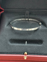 Cartier Love Bracelet 6 Diamonds Small Model In 18K White Gold