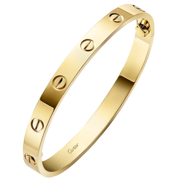 Cartier Love Bracelet Classic Model In 18K Yellow Gold Size 17