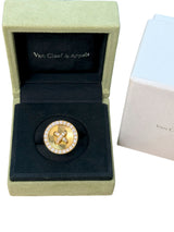 Van Cleef & Arpels Boutonnière Button Ring in Yellow Gold and Diamonds