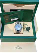 Rolex Datejust 41mm MOP Roman Diamond Dial Smooth Bezel Steel Mens Watch 126300