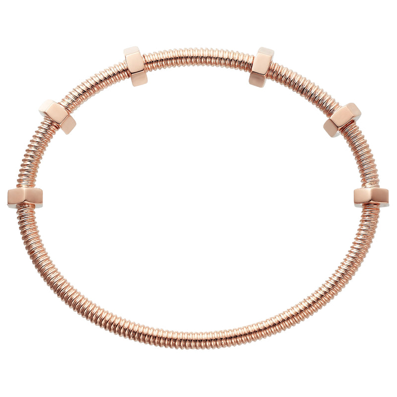 Cartier Ecrou De Cartier Bracelet 18K Rose Gold Size 17 Banlge