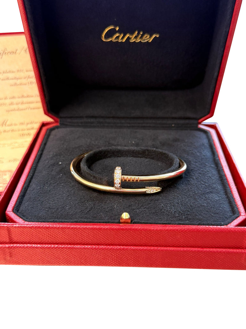 Cartier Juste Un Clou Bracelet Classic Model With 32 Brilliant-Cut Diamonds