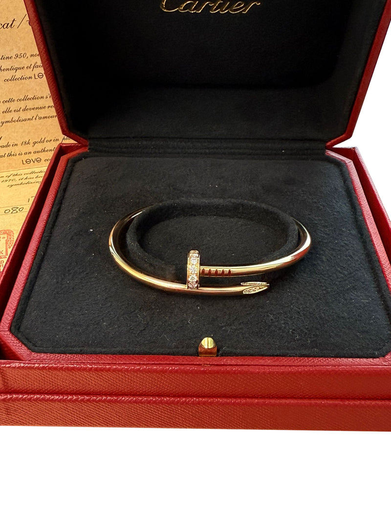 Cartier Juste Un Clou Bracelet Classic Model With 32 Brilliant-Cut Diamonds