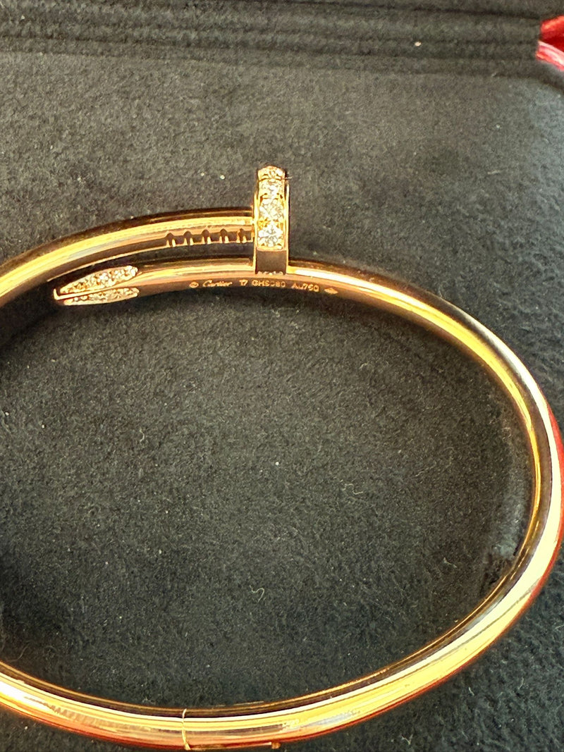 Cartier Juste Un Clou Bracelet Classic Model With 32 Brilliant-Cut Diamonds