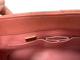 Chanel Coco Handle Flap Grained Calfskin Leather Handbag Pink