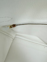 Hermes Birkin 35 White Clemence Leather With Gold Hardware Handbag