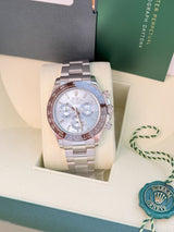 Rolex Daytona 40mm Glacier Ice Blue Diamond Baguette Dial Platinum Watch 116506