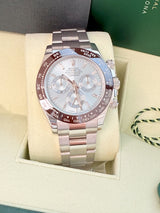 Rolex Daytona 40mm Glacier Ice Blue Diamond Baguette Dial Platinum Watch 116506