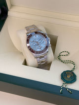 Rolex Daytona 40mm Glacier Ice Blue Diamond Baguette Dial Platinum Watch 116506