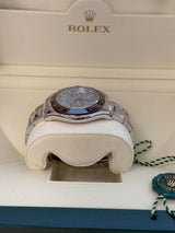 Rolex Daytona 40mm Glacier Ice Blue Diamond Baguette Dial Platinum Watch 116506