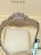 Rolex Daytona 40mm Glacier Ice Blue Diamond Baguette Dial Platinum Watch 116506