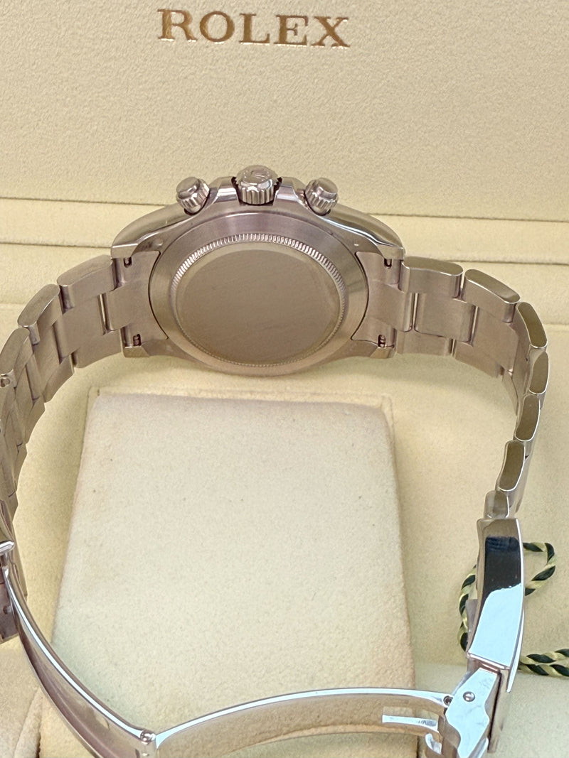 Rolex Daytona 40mm Glacier Ice Blue Diamond Baguette Dial Platinum Watch 116506