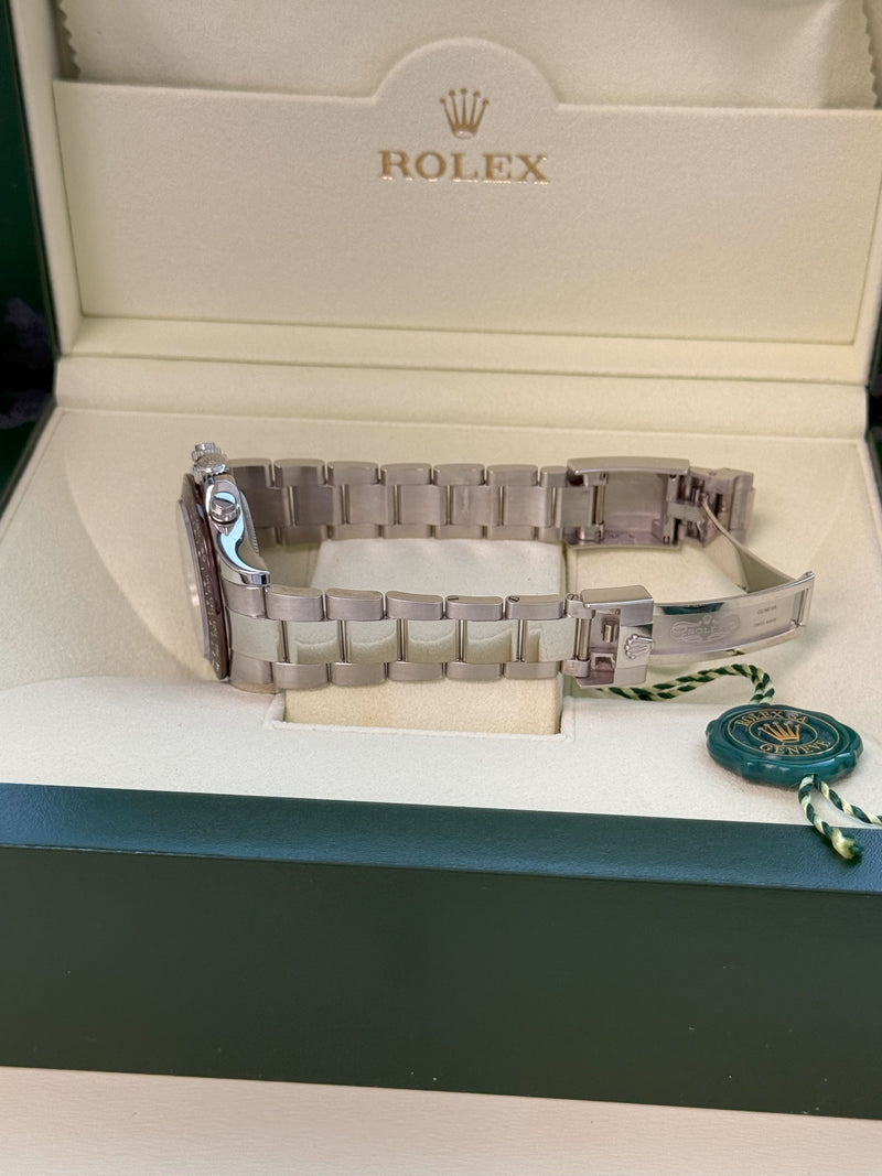Rolex Daytona 40mm Glacier Ice Blue Diamond Baguette Dial Platinum Watch 116506