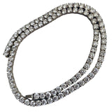 33.35ct Natural Round Diamonds Tennis Necklace 18 Inches 18K White Gold SI1-VS2
