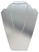 33.35ct Natural Round Diamonds Tennis Necklace 18 Inches 18K White Gold SI1-VS2