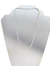 33.35ct Natural Round Diamonds Tennis Necklace 18 Inches 18K White Gold SI1-VS2