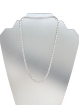33.35ct Natural Round Diamonds Tennis Necklace 18 Inches 18K White Gold SI1-VS2