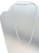 33.35ct Natural Round Diamonds Tennis Necklace 18 Inches 18K White Gold SI1-VS2