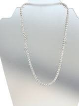 33.35ct Natural Round Diamonds Tennis Necklace 18 Inches 18K White Gold SI1-VS2
