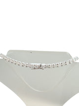 33.35ct Natural Round Diamonds Tennis Necklace 18 Inches 18K White Gold SI1-VS2
