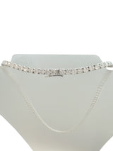 33.35ct Natural Round Diamonds Tennis Necklace 18 Inches 18K White Gold SI1-VS2