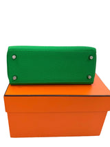 Hermes Kelly 25 Bamboo Togo Leather with Palladium Hardware Handbag