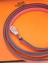 Hermes Mini Kelly Rose Azalee Epsom Leather with Palladium Hardware Handbag