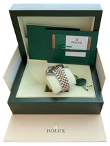 Rolex Datejust 41mm Two-Tone Rose Gold Steel Fluted Chocolate Dial Watch 126331