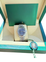Rolex Datejust 31mm Midsize Blue Roman Dial Steel Jubilee Ladies Watch 78240