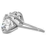 7.20ct GIA Natural Round Diamond 4 Prong Martini Stud Earrings Si1/Si2 14K Gold
