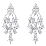 Ruchi New York 4.33 Carats Devi Diamond Chandelier Earrings In 18K White Gold
