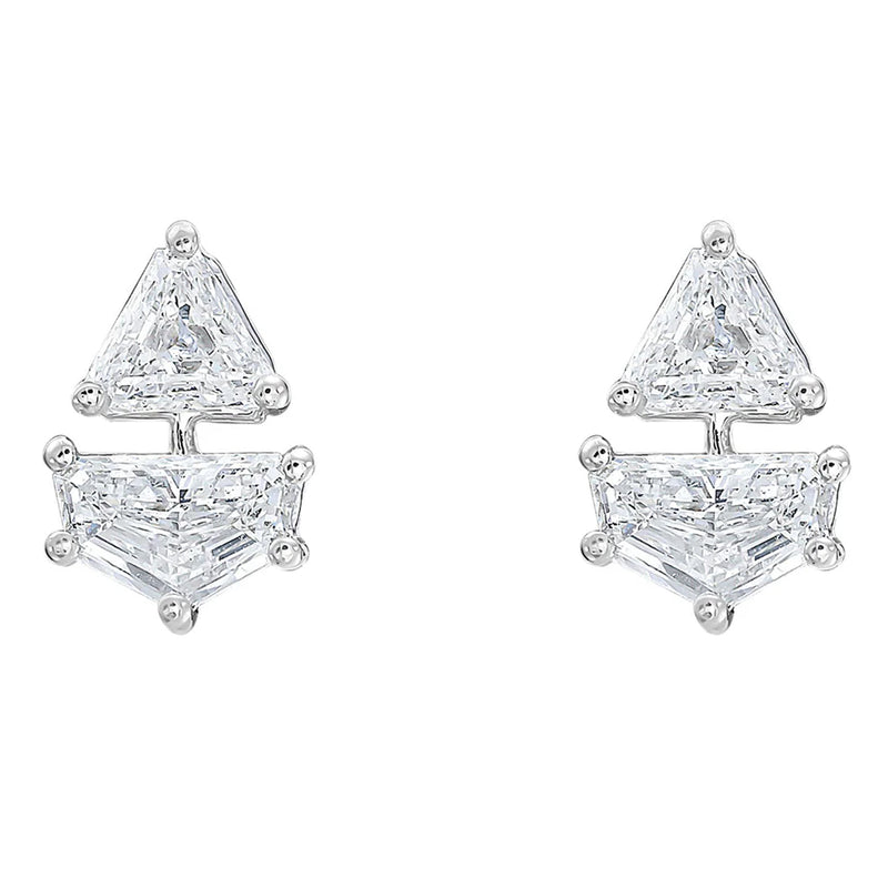 Ruchi New York 4.33 Carats Devi Diamond Chandelier Earrings In 18K White Gold