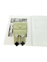 Van Cleef & Arpels Magic Alhambra 2 Onyx Motifs Diamond Earrings 18K White Gold