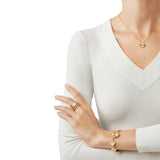 Van Cleef & Arpels Vintage Alhambra Guilloche Pendant Necklace 18K Yellow Gold