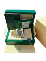 Rolex Cosmograph Daytona 40mm Blue Racing Dial Gold Steel Men's Watch 116503