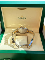 Rolex Cosmograph Daytona 40mm Blue Racing Dial Gold Steel Men's Watch 116503