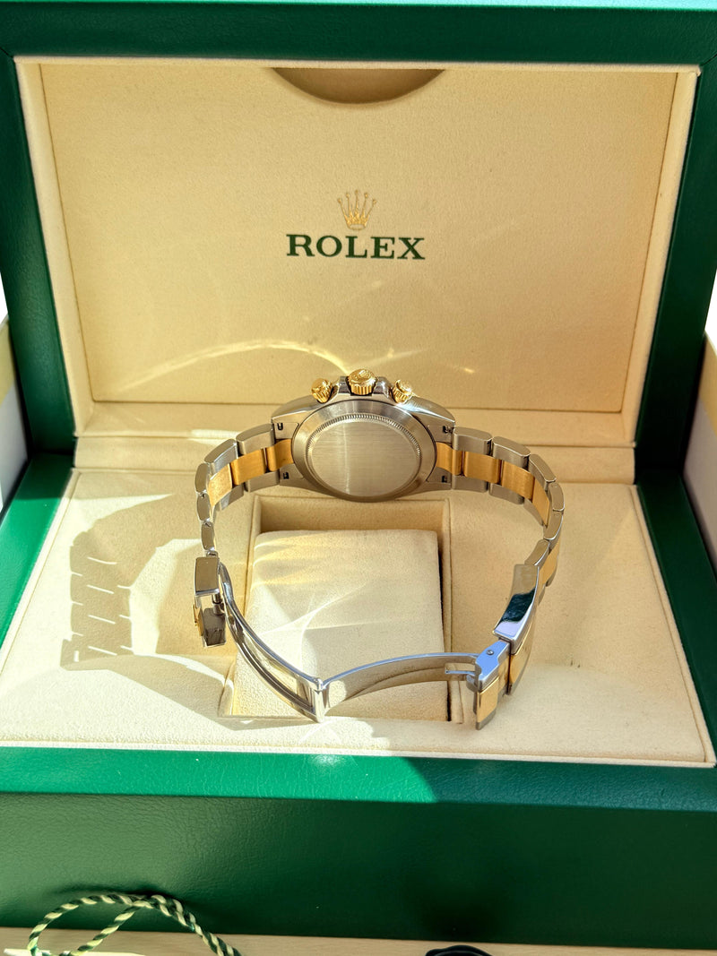 Rolex Cosmograph Daytona 40mm Blue Racing Dial Gold Steel Men's Watch 116503