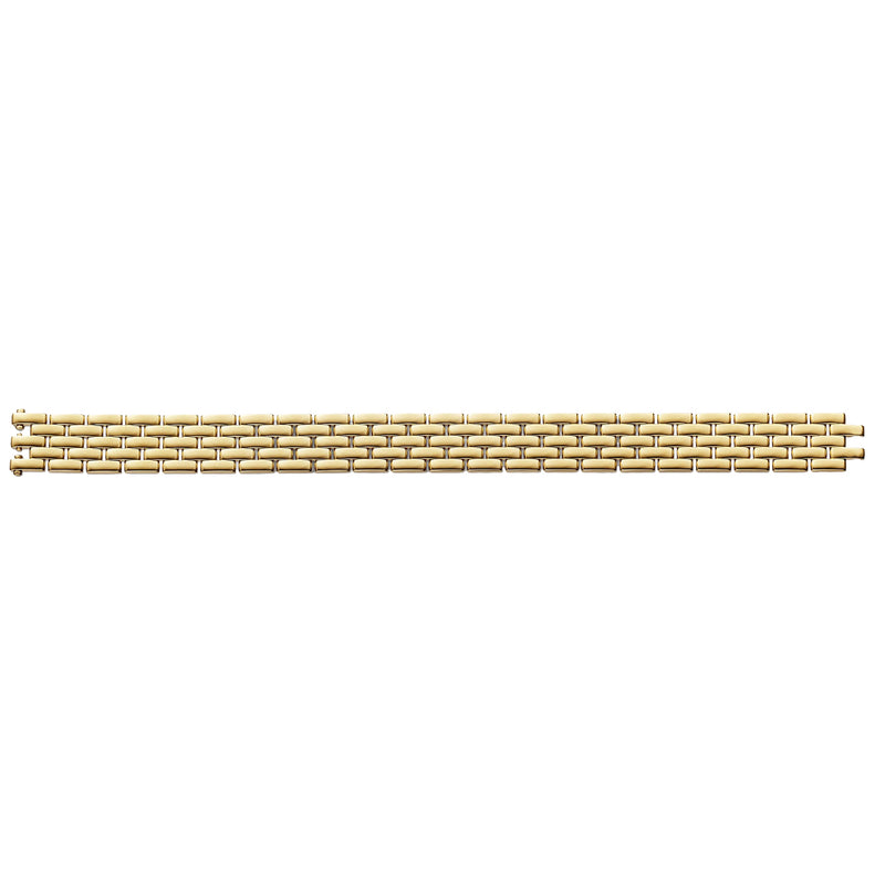 Cartier Maillon Panthere Five Rows Yellow Gold Bracelet In Size 16