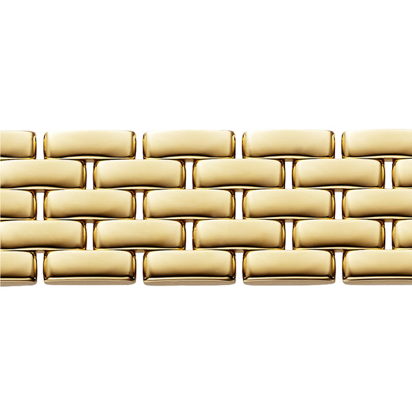 Cartier Maillon Panthere Five Rows Yellow Gold Bracelet In Size 16