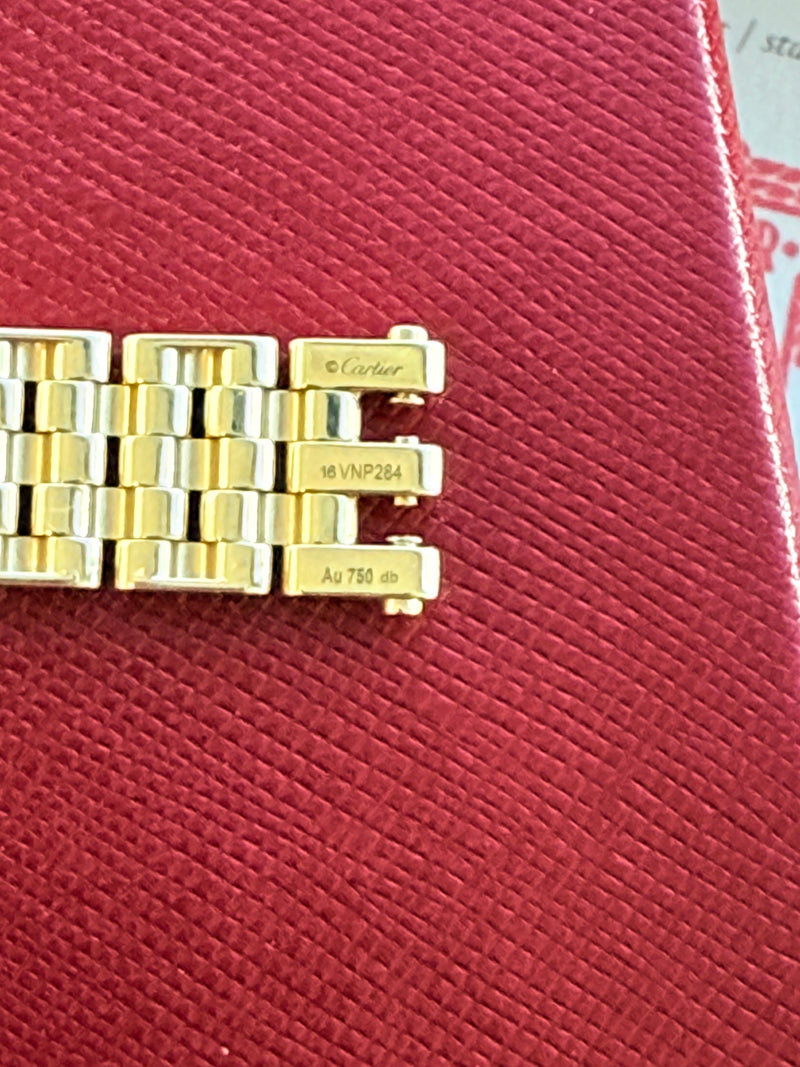 Cartier Maillon Panthere Five Rows Yellow Gold Bracelet In Size 16