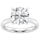 GIA Certified 1.86ct Round Brilliant Diamond Tiffany Style Ring 14K White Gold