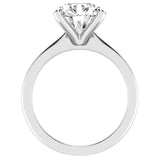 GIA Certified 1.86ct Round Brilliant Diamond Tiffany Style Ring 14K White Gold