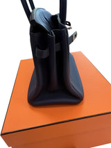 Hermes Birkin 25 Handbag Blue Togo Leather Handbag with Palladium Hardware