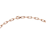 Cartier Santos De Cartier Geometric Chain Necklace Small Model 18K Rose Gold