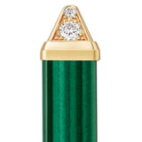 Cartier Les Berlingots De Cartier Malachite 0.33ct Semi-Paved Ring Yellow Gold