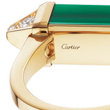 Cartier Les Berlingots De Cartier Malachite 0.33ct Semi-Paved Ring Yellow Gold